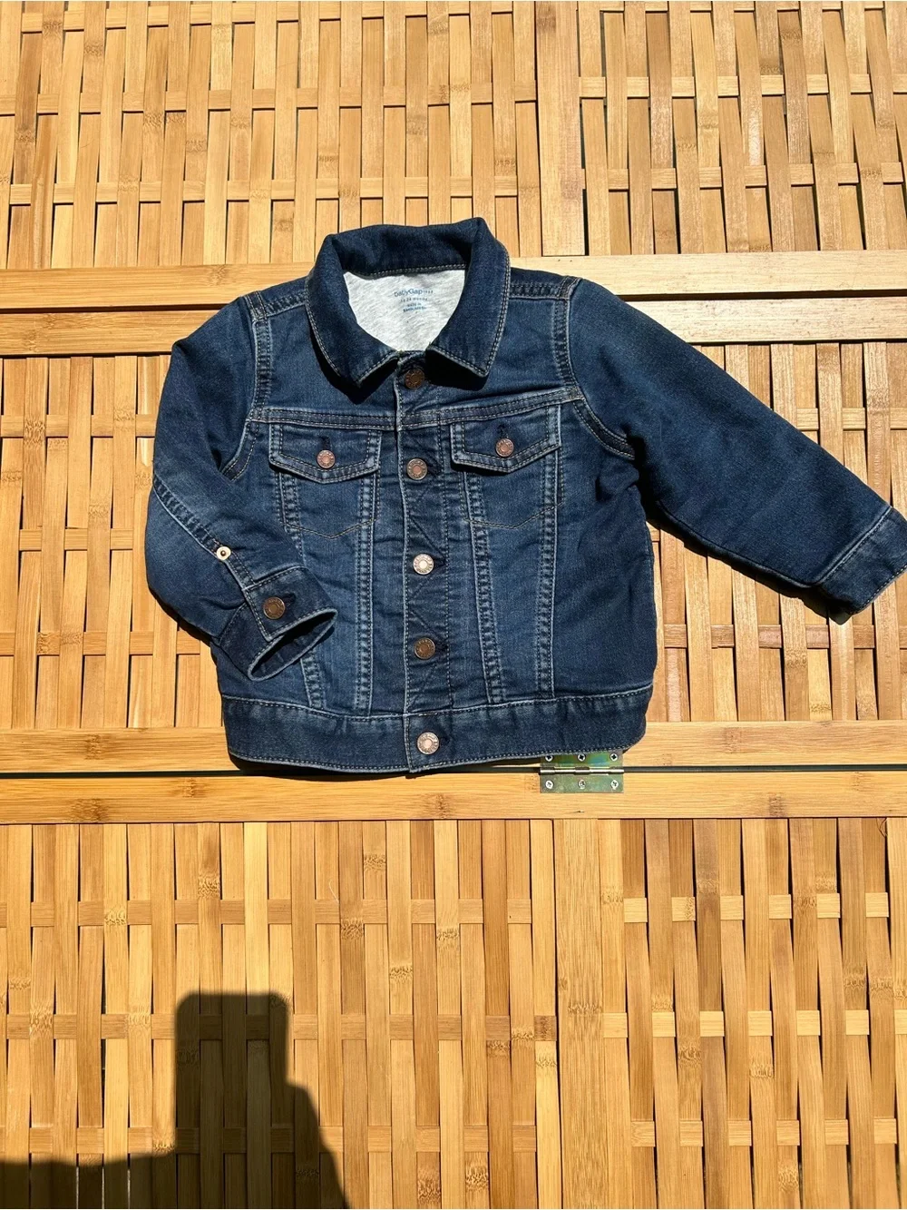 🔥3/$8- GAP Kids Dark Blue Denim Jacket - Button Front